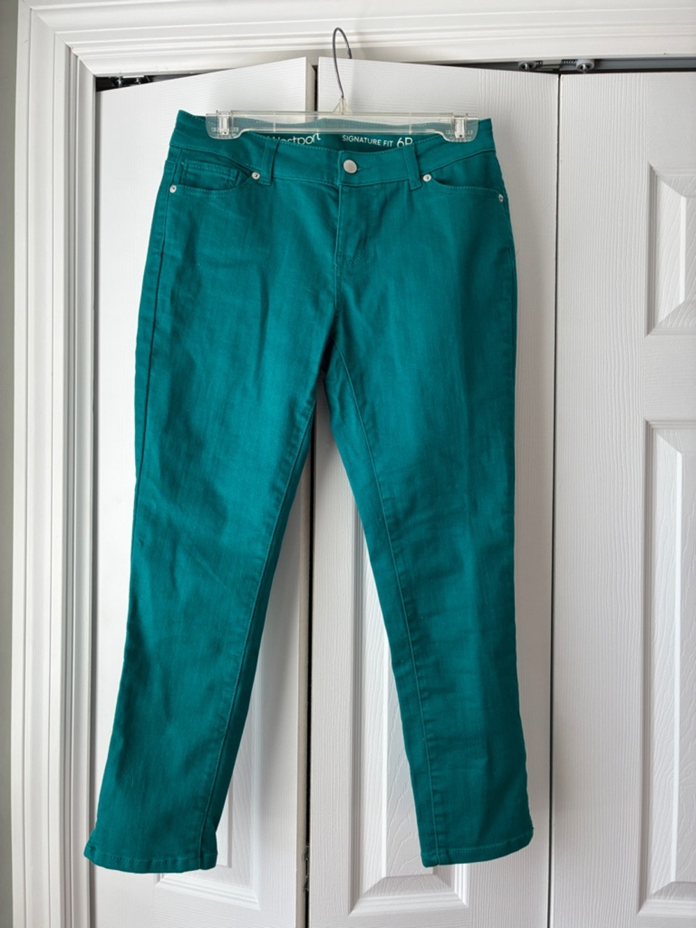 Westport Teal Straight-Leg Jeans